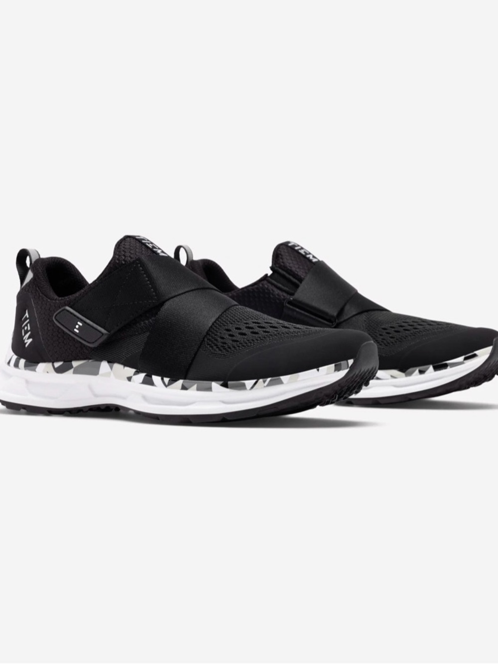 Tiem Slipstream - black geometric, NWOT size 5/EU 36 with cleats!